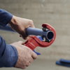 KNIPEX 90 23 01 BK DP50 Pipe cutter for thin-walled plastic drain pipes 202 mm