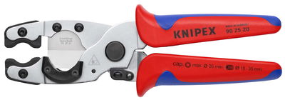 KNIPEX 90 25 20 Pipe Cutter for composite pipes and protective tubes with multi-component grips galvanized 210 mm