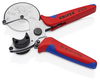 KNIPEX 90 25 25 Pipe cutter for composite and plastic pipes with multi-component grips galvanized 210 mm