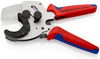 KNIPEX 90 25 40 Pipe Cutter for composite and plastic pipes with multi-component grips galvanized 210 mm