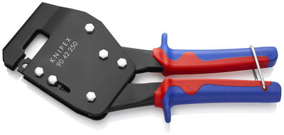 KNIPEX 90 42 250 Punch Lock Riveter with multi-component grips burnished 250 mm