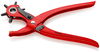 KNIPEX 90 70 220 Revolving Punch Pliers red powder-coated 220 mm