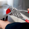 KNIPEX 91 13 250 Tile Breaking Pliers plastic coated chrome-plated 250 mm