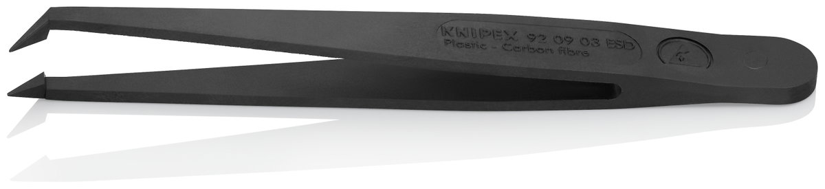 KNIPEX 92 09 03 ESD Plastic Tweezers ESD Smooth 110 mm – Image 2 of 2