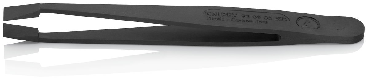 KNIPEX 92 09 05 ESD Plastic Tweezers ESD Smooth 115 mm – Image 2 of 2
