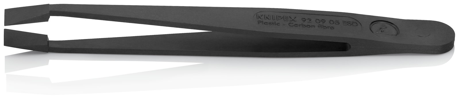 KNIPEX 92 09 05 ESD Plastic Tweezers ESD Smooth 115 mm – Image 2 of 2
