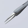 KNIPEX 92 21 10 ESD Precision Tweezers with rubber handles ESD 123 mm