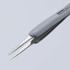 KNIPEX 92 21 11 ESD Precision Tweezers with rubber handles ESD 123 mm