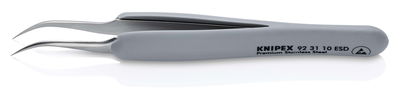 KNIPEX 92 31 10 ESD Precision Tweezers with rubber handles ESD 122 mm