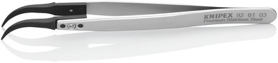 KNIPEX 92 81 03 Tweezers with exchangeable tips ESD 130 mm