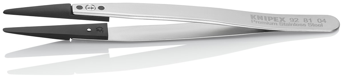KNIPEX 92 81 04 Tweezers with exchangeable tips ESD Smooth 130 mm – Image 2 of 2