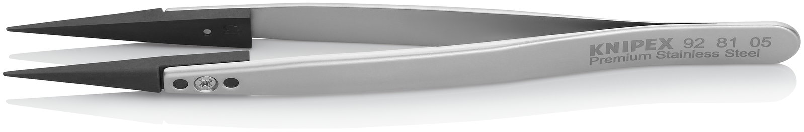 KNIPEX 92 81 05 Tweezers with exchangeable tips ESD Smooth 130 mm