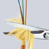 KNIPEX 95 03 160 SB Shears for KEVLAR® fibres plastic coated chrome-plated 160 mm