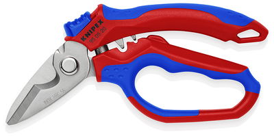 KNIPEX 95 05 20 SB Angled Electricians' Shears with multi-component grips, glass fibre reinforced plastic 160 mm