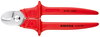 KNIPEX 95 06 230 SB Cable Shears handles extrusion plastic-coated plastic insulated, VDE-tested 230 mm (self-service card/blister)