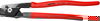 KNIPEX 95 11 225 StepCut® XL Cable shears with step cut plastic coated burnished