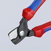 KNIPEX 95 12 160 StepCut Cable Shears with multi-component grips burnished 160 mm