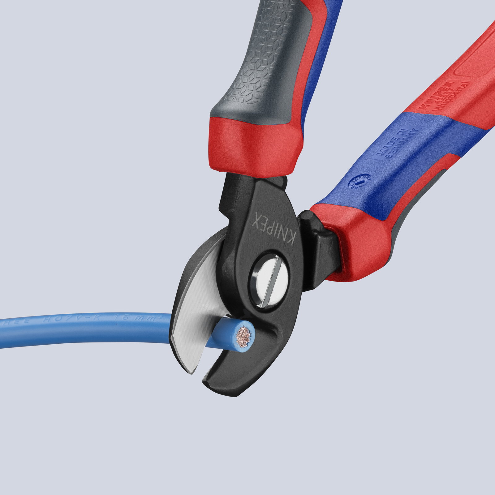 KNIPEX 95 12 165 Cable Shears with comfort handles burnished 165 mm – Image 4 of 4