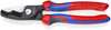 KNIPEX 95 12 200 Cable Shears with twin cutting edge with comfort handles burnished 200 mm