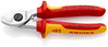 KNIPEX 95 16 165 SB Cable Shears insulated with multi-component grips, VDE-tested chrome-plated 165 mm (self-service card/blister)