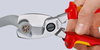 KNIPEX 95 16 200 SB Cable Shears with twin cutting edge insulated with multi-component grips, VDE-tested chrome-plated 200 mm (self-service card/blister)
