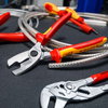 KNIPEX 90 25 185 Pipe cutter for plastic composite pipes glass fibre reinforced plastic handles 185 mm