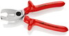 KNIPEX 95 17 200 Cable Shears with twin cutting edge with dipped insulation, VDE-tested chrome-plated 200 mm