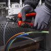 KNIPEX 95 18 225 StepCut® XL Cable shears with step cut insulating multi-component handle, VDE-tested burnished 225 mm