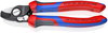 KNIPEX 95 22 165 Cable Shears With opening spring with comfort handles burnished 165 mm