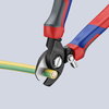 KNIPEX 95 22 165 Cable Shears With opening spring with comfort handles burnished 165 mm