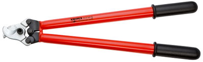 KNIPEX 95 27 600 Cable Shears for two-hand operation with dipped insulation, VDE-tested 600 mm