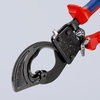 KNIPEX 95 31 250 Cable Cutter (ratchet action) with multi-component grips black lacquered 250 mm (self-service card/blister)