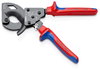 KNIPEX 95 31 250 Cable Cutter (ratchet action) with multi-component handles black atramentized 250 mm