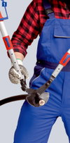 KNIPEX 95 32 038 Cable Shears (ratchet action) with telescopic handles with multi-component grips 570 mm