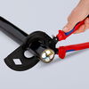 KNIPEX 95 32 320 Cable Cutter (ratchet principle, 3-stage) with multi-component grips black atramentized 320 mm