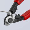 KNIPEX 95 62 190 Wire Rope Cutter forged with multi-component grips 190 mm