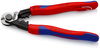 KNIPEX 95 62 190 T Wire Rope Cutter forged with multi-component grips, with integrated tether attachment point for a tool tether 190 mm