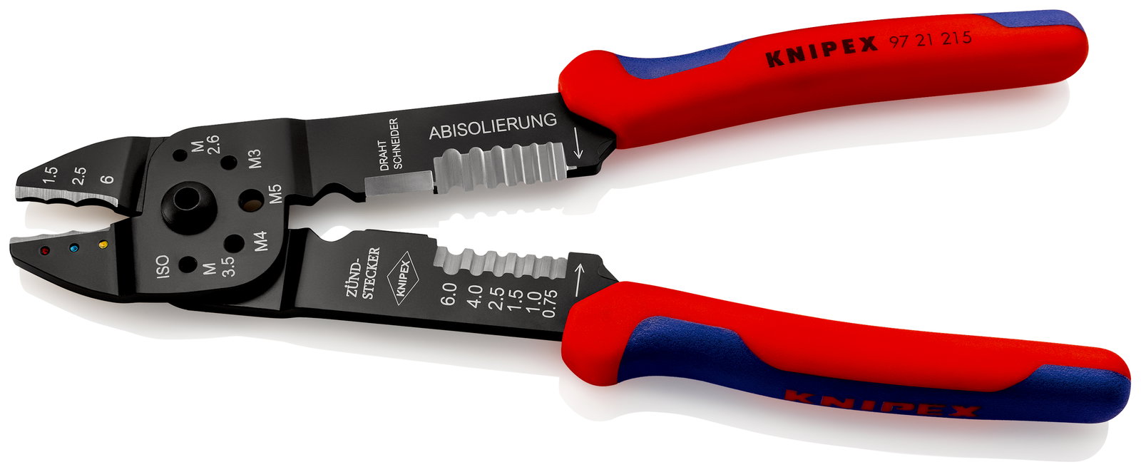 KNIPEX 97 21 215 Crimping Pliers with multi-component handles black lacquered 230 mm – Image 2 of 6