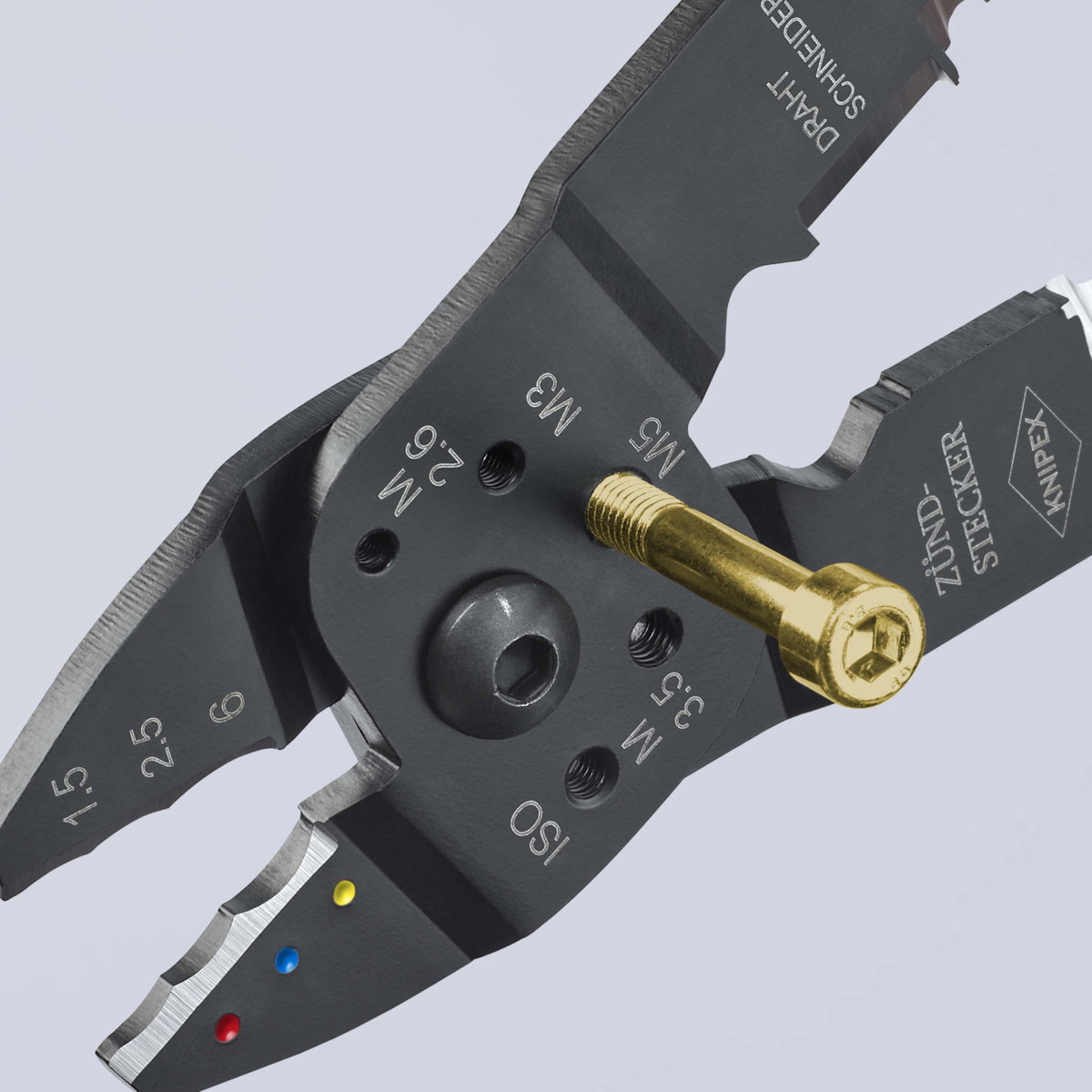 KNIPEX 97 21 215 Crimping Pliers with multi-component handles black lacquered 230 mm – Image 5 of 6