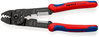 KNIPEX 97 21 215 B Crimping Pliers with multi-component grips black lacquered 230 mm