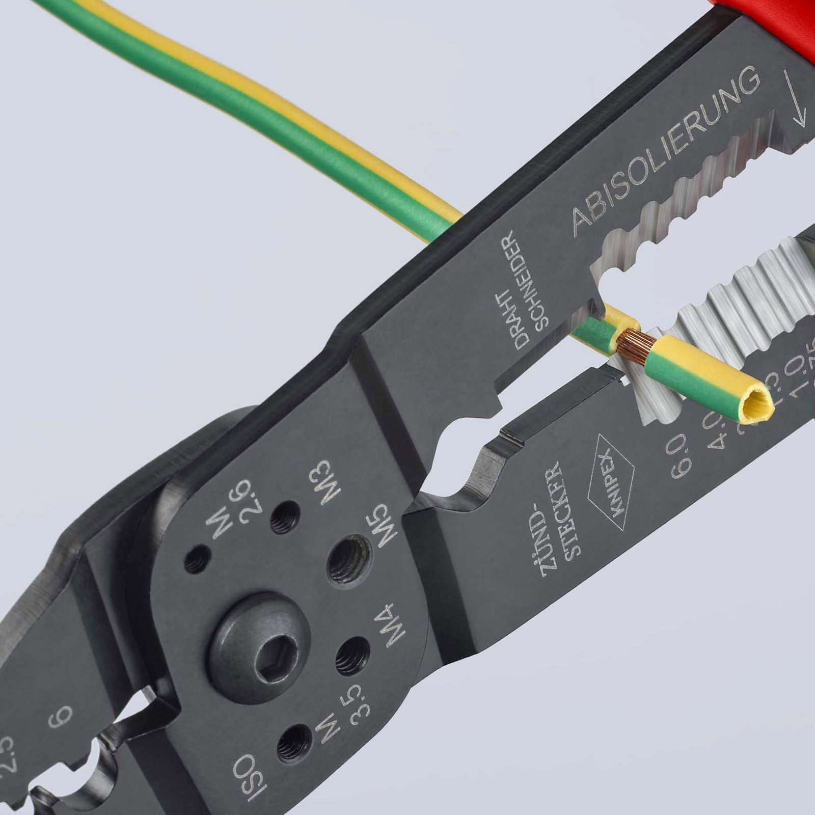 KNIPEX 97 21 215 C Crimping Pliers with multi-component handles black lacquered 230 mm – Image 5 of 5