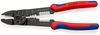 KNIPEX 97 22 240 Crimping Pliers with multi-component grips black lacquered 240 mm
