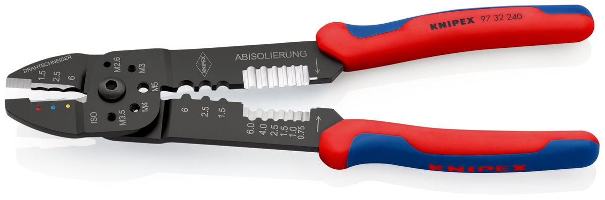 KNIPEX 97 32 240 Crimping Pliers with multi-component handles black lacquered 240 mm – Image 2 of 4