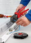 KNIPEX 97 33 02 MultiCrimp® Crimping Pliers with changer magazine with multi-component handles burnished 250 mm