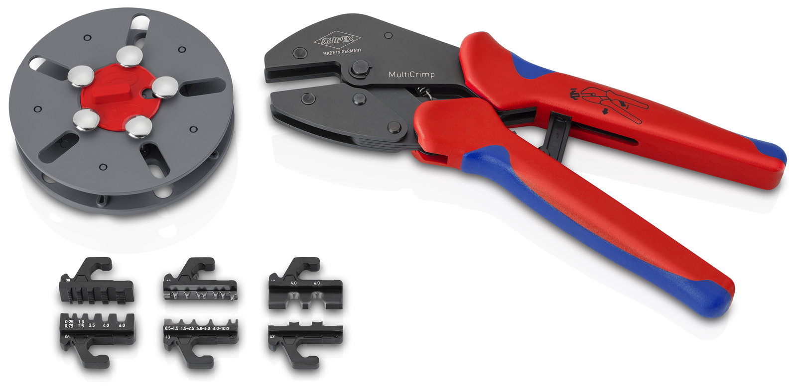 KNIPEX 97 33 03 MultiCrimp® Crimping Pliers with changer magazine with multi-component handles burnished 250 mm – Image 2 of 6