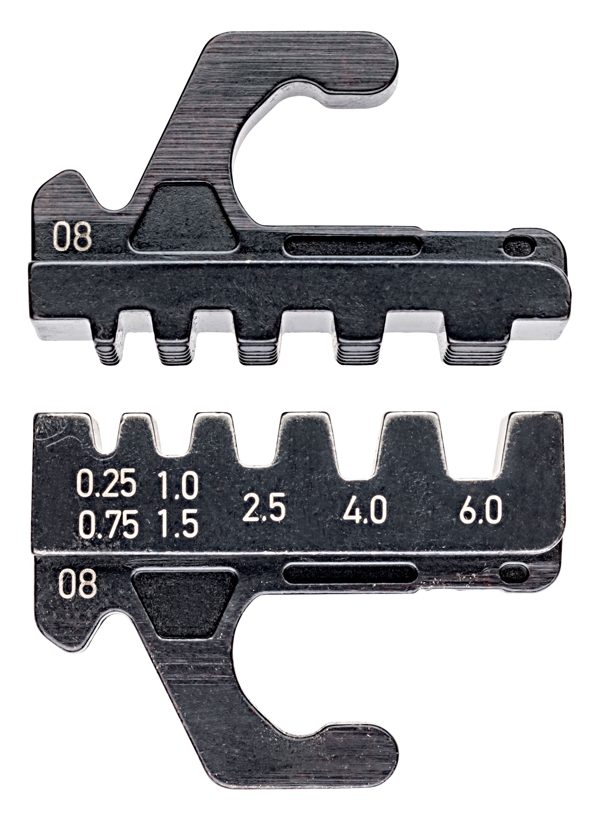 KNIPEX 97 39 08 Crimping die for insulated and non-insulated wire ferrules 0.25 - 6 mm² 