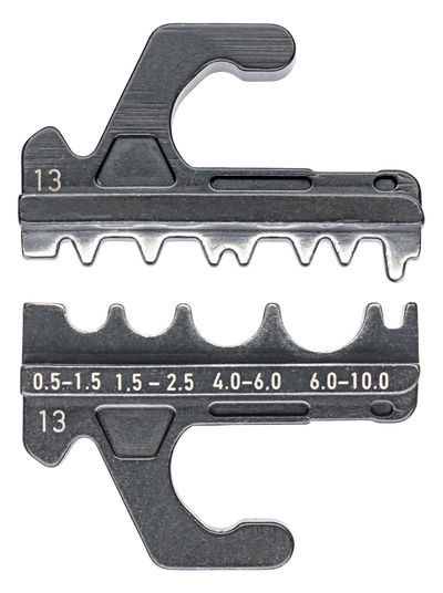 KNIPEX 97 39 13 Crimping die for non-insulated crimp terminals, tube and compression cable lugs in accordance with DIN 46234 and DIN 46235 and non-insulated crimp, butt and press connectors in accordance with DIN 46341 and DIN 46267