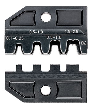 KNIPEX 97 49 04 Crimping die for non-insulated open plug-type connectors 2.8 + 4.8 mm