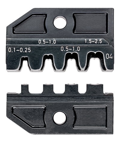KNIPEX 97 49 04 Crimping die for non-insulated open plug-type connectors 2.8 + 4.8 mm
