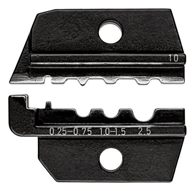 KNIPEX 97 49 10 Crimping die for non-insulated tubular cable lugs and crimp terminals and non-insulated butt and crimp connectors in accordance with DIN 46341